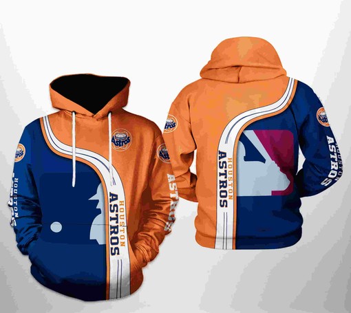 Houston Astros All Over Print MLB Team 3D Hoodie Zipper - 3D Hoodies for Men Graphic