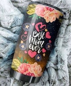 Houston Astros Cool Flower Design for Mom MLB Tumbler with a Stylish and MLB Design