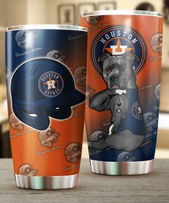 Houston Astros Dog Lovers Personalized Tumbler - Sports Tumbler 20oz