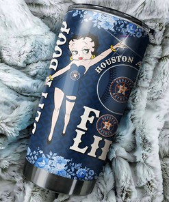 Houston Astros Featuring Betty Boop MLB Tumbler - Personalized Design