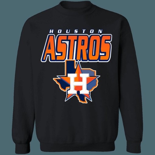 Houston Astros Vintage MLB Crewneck Sweatshirt Hoodie Shirt with Authentic 80's Design