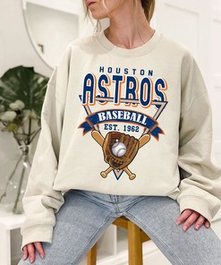 Houston Fan Shirt, Vintage Houston Baseball Shirt with NCAA Shirts for Women