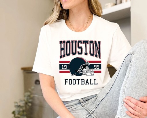 Houston Football Sweatshirt, Vintage Retro NFL Shirt for Houston Fans, NCAA Shirts - Image 3