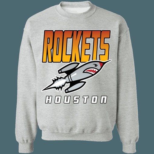 Houston Rockets GRADIENT Retro NBA Vintage Sweatshirt Hoodie Shirt with Unique Design - Image 3