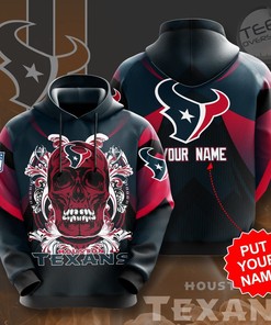 Houston Texans 3D Hoodie with All-Over Prints and Graphics