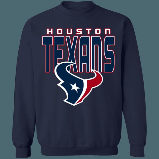 Houston Texans Retro NFL Graphic Long Sleeve Tee - Vintage Look