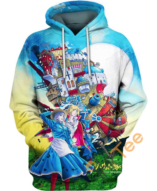 Howl's Moving Castle Magical Spell 3D Hoodie with Studios Ghibli-Inspired Design