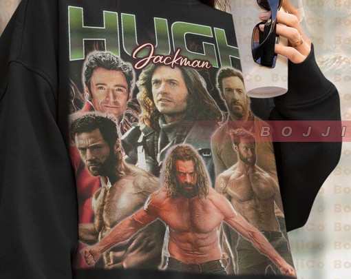 Hugh Jackman Vintage Australian Actor Sweatshirt, Homage Sweater, TV Series Retro 90s Sweatshirt, Hugh Jackman Merch - Image 4