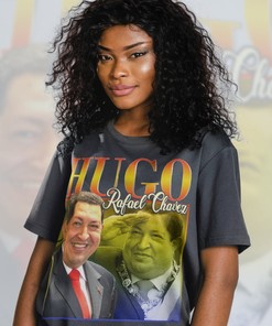 Hugo Chavez Shirt, Retro 90s Sweater, Political Figure Homage Tee, Venezuela Fan Tees