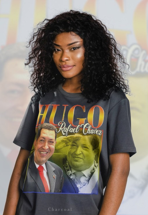 Hugo Chavez Shirt, Retro 90s Sweater, Political Figure Homage Tee, Venezuela Fan Tees