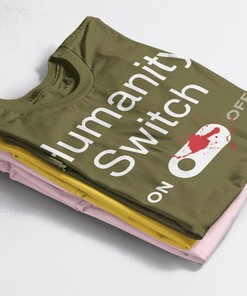 Humanity Switch Unisex Tees, Vampire Diaries Shirt, Distressed Bleached Tee, TVD Fan Gift, Summer Womens Shirt