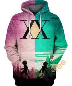 Hunter Association Logo All Over Print Hoodie with Iconic Print Design for Fans
