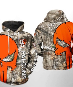 Hunting Enthusiasts Rejoice with Bowling Green Falcons NCAA Camo Veteran 3D Hoodie Featuring Custom All Over Print
