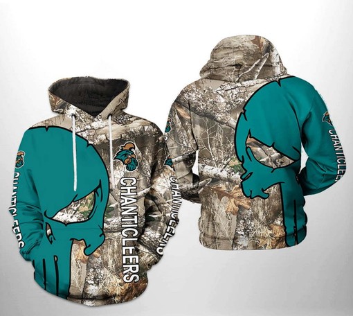 Hunting Just Got Better with Coastal Carolina Chanticleers NCAA Camo Veteran 3D Hoodie Featuring Custom All Over Print