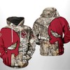 Hunting Print 3D Hoodie for Boston College Eagles NCAA Camo Veterans with Custom All Over Print