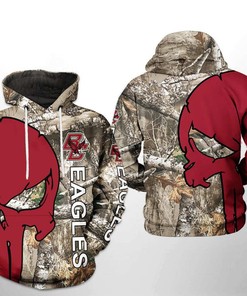 Hunting Print 3D Hoodie for Boston College Eagles NCAA Camo Veterans with Custom All Over Print