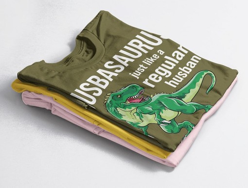 Husbandaurus Unisex Tees, Funny Gift For Him, Anniversary Gift For Husband, Gift From Wife, Sarcastic Husband Shirt - Image 4