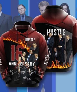 Hustle Never Stops Custom All Over Print Hoodie with Inspirational Message