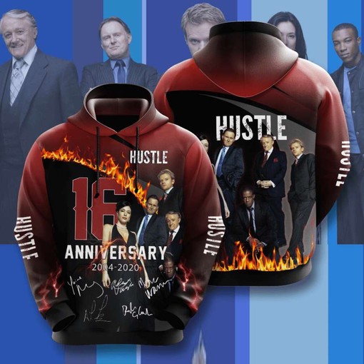 Hustle Never Stops Custom All Over Print Hoodie with Inspirational Message