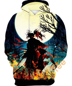 Hyakkimaru Dororo in Action 3D Hoodie with Unique Design for Anime Fans