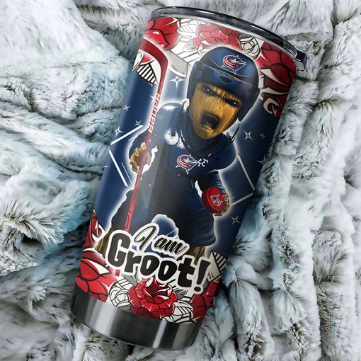 I Am Groot Edition Columbus Blue Jackets NHL Tumbler - Grab Yours Now