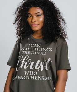 I Can Do All Things Through Christ Unisex Tees, Christian T-Shirt, Inspirational Religious Apparel, Unisex Jersey Top