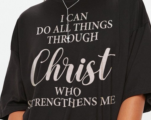 I Can Do All Things Through Christ Unisex Tees, Christian T-Shirt, Inspirational Religious Apparel, Unisex Jersey Top - Image 2