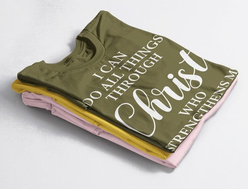 I Can Do All Things Through Christ Unisex Tees, Christian T-Shirt, Inspirational Religious Apparel, Unisex Jersey Top - Image 4
