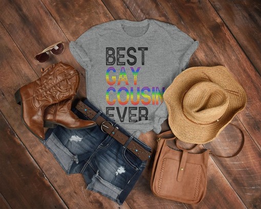 I Love My Gay Son Unisex Tee, PRIDE Months Shirt, I Love My Two Dads Shirt, LGBTQ+ Pride Rainbow Symbol Tee - Image 3