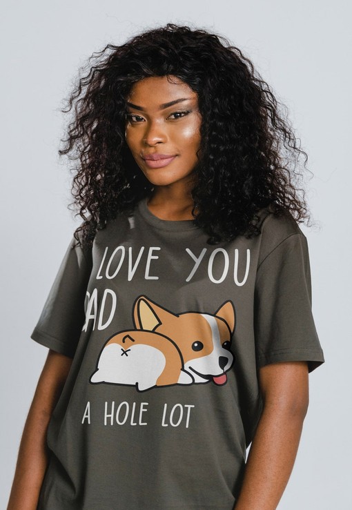 I Love You Dad, A Hole Lot Unisex Tees, Sarcasm Dad Shirts, Funny Dog Shirts, For Dad From Daughter Or Son, Men's Gift