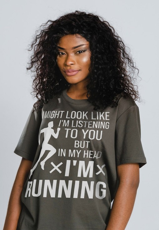 I Might Look Like I'm Running Top, Funny Running Shirt, Gift For Runners, Marathon Running Tee, Running Humor Tee