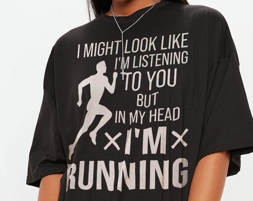 I Might Look Like I'm Running Top, Funny Running Shirt, Gift For Runners, Marathon Running Tee, Running Humor Tee - Image 2