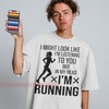 I Might Look Like I'm Running Woman Shirts, Runner Gifts, Running Motivation Tee, Runner Shirt, Fitness Apparel