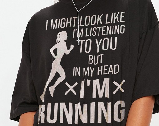 I Might Look Like I'm Running Woman Shirts, Runner Gifts, Running Motivation Tee, Runner Shirt, Fitness Apparel - Image 2