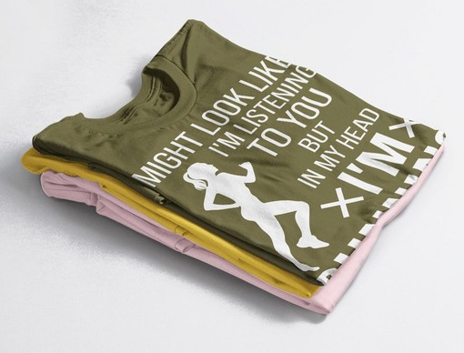 I Might Look Like I'm Running Woman Shirts, Runner Gifts, Running Motivation Tee, Runner Shirt, Fitness Apparel - Image 4