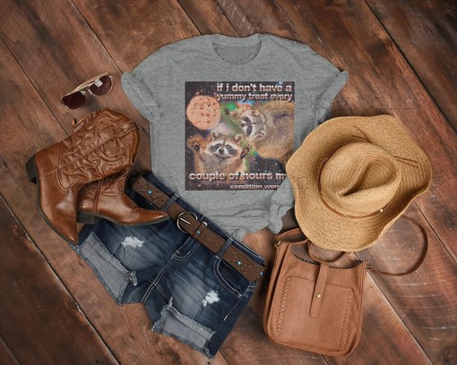 I Need Yummy Treats Shirt for Raccoon and Opossum Lovers - Featuring Possums, Opossums Meme, and Trash Eating Possum Tee - Image 4