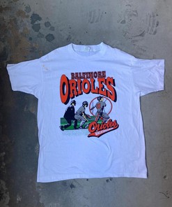 Iconic Baseball Apparel: Vintage Baltimore Orioles T Shirt Tee with Team Logo