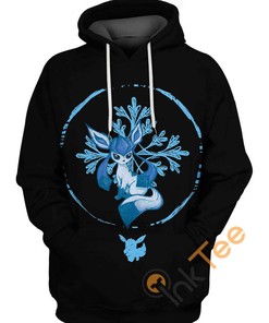 Icy Glaceon Pokemon - 3D All Over Print Hoodie with Cool Design