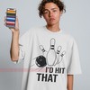 I'd Hit That Unisex Shirt, Bowling Crew Tee, Bowler Gift, Bowling Team Shirt, Bowler Shirt, Funny Bowling Shirts