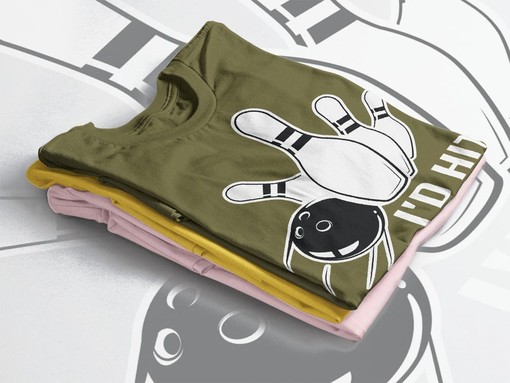 I'd Hit That Unisex Shirt, Bowling Crew Tee, Bowler Gift, Bowling Team Shirt, Bowler Shirt, Funny Bowling Shirts - Image 4