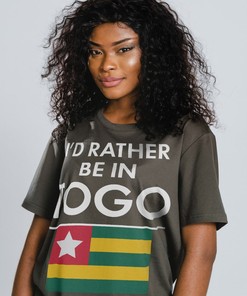 I'd Rather Be In Togo Unisex Shirt, Roots Tee, Togolese Flag Pride Gift, It's In My DNA Top, Togolese Tshirt