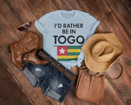 I'd Rather Be In Togo Unisex Shirt, Roots Tee, Togolese Flag Pride Gift, It's In My DNA Top, Togolese Tshirt - Image 3