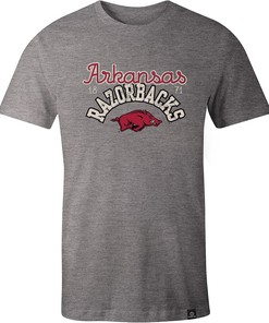 Image One Adult Women NCAA Classic Arch Script Triblend Short Sleeve T-Shirt with NCAA Shirts Women