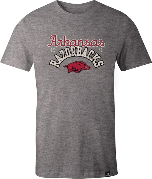 Image One Adult Women NCAA Classic Arch Script Triblend Short Sleeve T-Shirt with NCAA Shirts Women