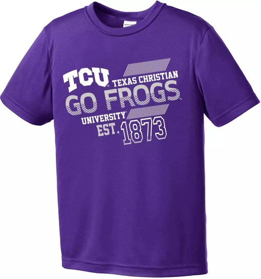 Image One Youth Offsides Competitor TCU Horned Frogs T-Shirt - Must-have NCAA Tee for Fans and Students