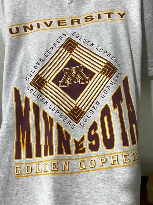 Impressive Vintage Minnesota Golden Gophers Shirt for Football Fans