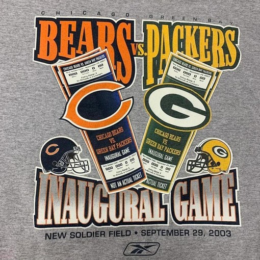 Inaugural Packers vs Bears Game Vintage Sweatshirt T-Shirt - Great Gift for NFL Fans - Image 2