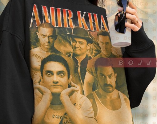 Indian Actor Aamir Khan Vintage Sweatshirt, Homage Sweater, 3 Idiots Shirt - Image 4