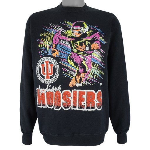 Indiana Hoosiers Crew Neck Sweatshirt - NCAA Vintage Unisex Sweatshirt for Football Fans