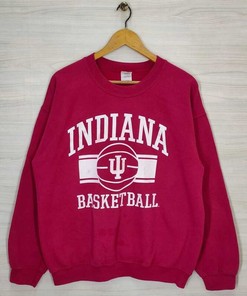 Indiana Hoosiers Gray Sweatshirt - Vintage 90s University of Indiana Hoosiers - NCAA Shirts for Men